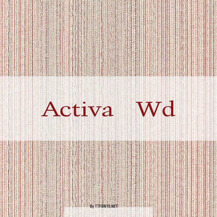 Activa Wd example